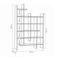 HANAH HOME Polica za knjige Manco, antracit - 855DTE3694