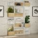 HANAH HOME Polica za knjige Niho, krem/bela - 855DTE3721