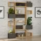 HANAH HOME Polica za knjige Niho, krem/antracit - 855DTE3722