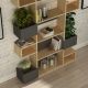 HANAH HOME Polica za knjige Niho, krem/antracit - 855DTE3722