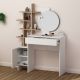 HANAH HOME Sto za šminkanje Mup, bela/krem - 855DTE4303