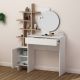 HANAH HOME Sto za šminkanje Mup, bela/krem - 855DTE4303