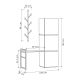 HANAH HOME Cipelarnik Mello, bela - 855DTE4402