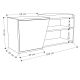 HANAH HOME Cipelarnik Fiona, antracit/krem - 855DTE4406