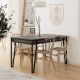 HANAH HOME Trpezarijski sto Pal, antracit - 855DTE4603