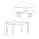 HANAH HOME Trpezarijski sto Pal, antracit - 855DTE4603