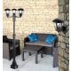 Rabalux Spoljna podna rasveta Marseille E27 3x MAX 60W crna (8569) - 8569