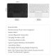 Tastatura Coteci Universal 64015 Wireless touchpad bela - EP3055720