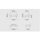 ATELIER DEL SOFA Sofa dvosed Nitta, plava - 859FTN1214