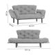 ATELIER DEL SOFA Sofa dvosed Nitta, bordo - 859FTN1219
