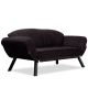 ATELIER DEL SOFA Sofa dvosed Genzo, crna - 859FTN1220