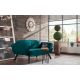ATELIER DEL SOFA Sofa dvosed Genzo, petrolej - 859FTN1224