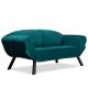 ATELIER DEL SOFA Sofa dvosed Genzo, petrolej - 859FTN1224