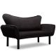 ATELIER DEL SOFA Sofa dvosed Chatto, crna - 859FTN1226