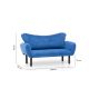 ATELIER DEL SOFA Sofa dvosed Chatto, plava - 859FTN1239