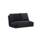 ATELIER DEL SOFA Dvosed na razvlačenje Taida, crna - 859FTN1265