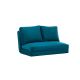 ATELIER DEL SOFA Dvosed na razvlačenje Taida, petrolej - 859FTN1272