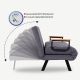 ATELIER DEL SOFA Sofa na razvlačenje Sando, siva - 859FTN1274