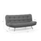 ATELIER DEL SOFA Sofa trosed Misa Sofabed, siva - 859FTN1309