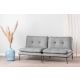 ATELIER DEL SOFA Trosed sofa Martin, siva - 859FTN1347
