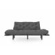 ATELIER DEL SOFA Sofa trosed Nitta triple, siva - 859FTN1362