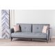 ATELIER DEL SOFA Trosed sofa Ron, siva - 859FTN1369
