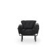 ATELIER DEL SOFA Fotelja Nitta single, crna - 859FTN1728