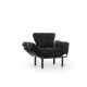 ATELIER DEL SOFA Fotelja Nitta single, crna - 859FTN1728