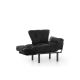 ATELIER DEL SOFA Fotelja Nitta single, crna - 859FTN1728