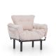ATELIER DEL SOFA Fotelja Nitta single, krem - 859FTN1731