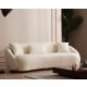 ATELIER DEL SOFA Sofa trosed Napoli Cream Bouclette, krem - 859FTN2044