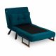 ATELIER DEL SOFA Fotelja na razvlačenje Sando Single, petrolej - 859FTN2315
