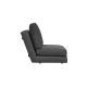 ATELIER DEL SOFA Fotelja na razvlačenje Taida, siva - 859FTN2317
