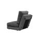 ATELIER DEL SOFA Fotelja na razvlačenje Taida, siva - 859FTN2317