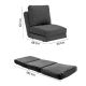 ATELIER DEL SOFA Fotelja na razvlačenje Taida, siva - 859FTN2317