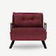 ATELIER DEL SOFA Fotelja na razvlačenje Sando Single, bordo - 859FTN2327