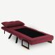 ATELIER DEL SOFA Fotelja na razvlačenje Sando Single, bordo - 859FTN2327