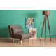ATELIER DEL SOFA Fotelja na razvlačenje Folde Single, tamnosiva - 859FTN2328