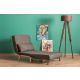 ATELIER DEL SOFA Fotelja na razvlačenje Folde Single, tamnosiva - 859FTN2328