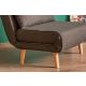 ATELIER DEL SOFA Fotelja na razvlačenje Folde Single, tamnosiva - 859FTN2328