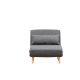 ATELIER DEL SOFA Fotelja na razvlačenje Folde Single, tamnosiva - 859FTN2328