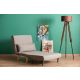 ATELIER DEL SOFA Fotelja na razvlačenje Folde Single, svetlosiva - 859FTN2330