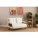 ATELIER DEL SOFA Dvosed Cosmo, bela - 859FTN2726