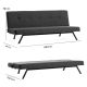 ATELIER DEL SOFA Sofa trosed Zola, tamnosiva - 859FTN2817
