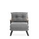 ATELIER DEL SOFA Fotelja na razvlačenje Sando Single, svetlosiva - 859FTN2819