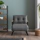 ATELIER DEL SOFA Fotelja na razvlačenje Sando Single, svetlosiva - 859FTN2819