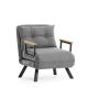 ATELIER DEL SOFA Fotelja na razvlačenje Sando Single, svetlosiva - 859FTN2819