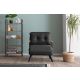 ATELIER DEL SOFA Fotelja na razvlačenje Sando Single, tamnosiva - 859FTN2820