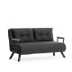 ATELIER DEL SOFA Sofa na razvlačenje Sando, tamnosiva - 859FTN2824