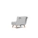 ATELIER DEL SOFA Fotelja na razvlačenje Folde Single, siva - 859FTN2831